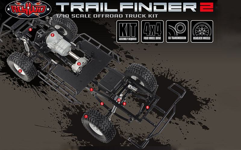 RC4WD Trail Finder 2 Truck Kit-Z-K0054