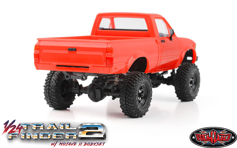 RC4WD 1/24 Trail Finder 2 RTR W/ Mojave II Hard Body Set (Red)