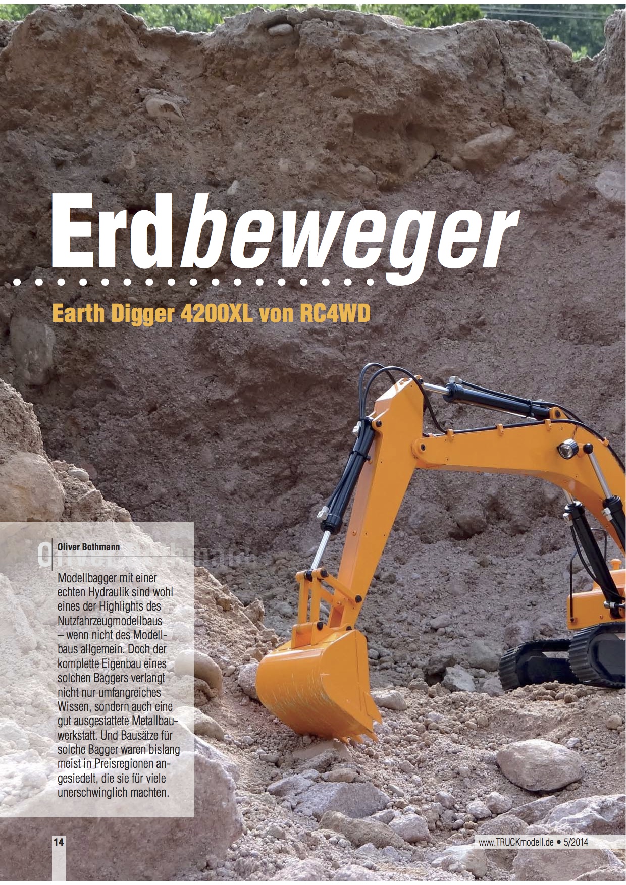 German Magazine Review of the Excavator RC4WD